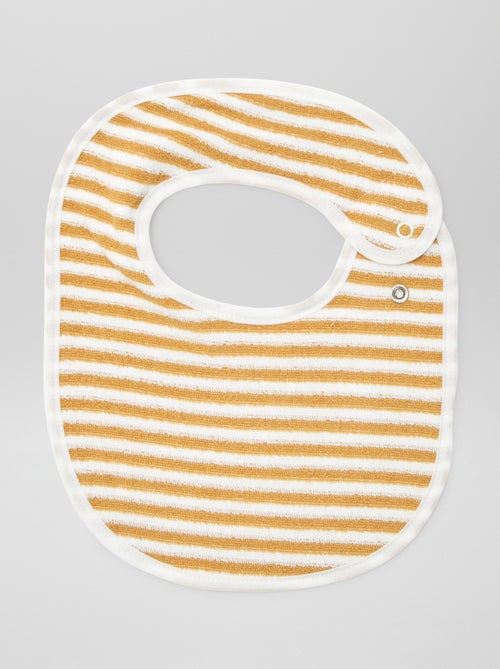 5 bavoirs à l'imprimés fantaisies à fermeture pressionnées - Kiabi