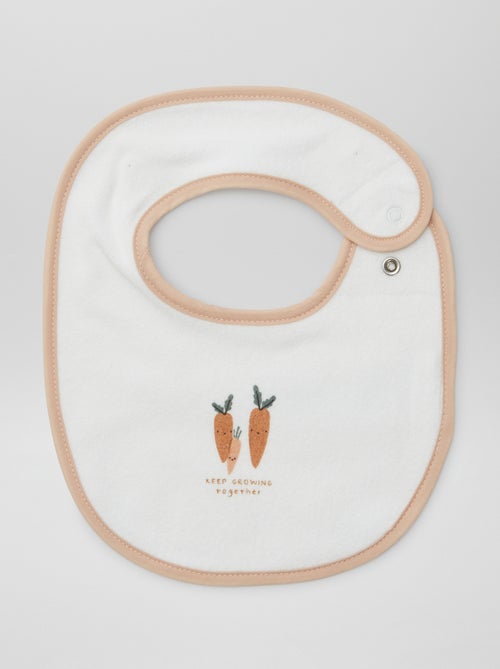 5 bavoirs à l'imprimés fantaisies à fermeture pressionnées - Kiabi