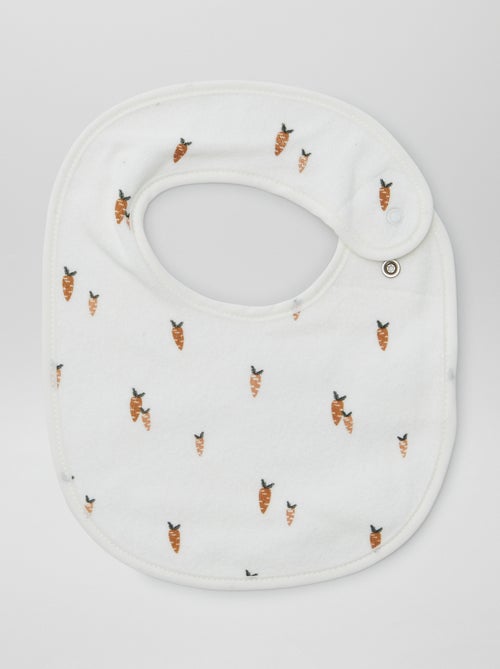 5 bavoirs à l'imprimés fantaisies à fermeture pressionnées - Kiabi