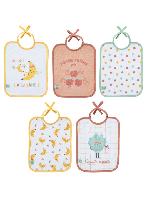 5 bavoirs naissance - Smoothie - Babycalin - Kiabi