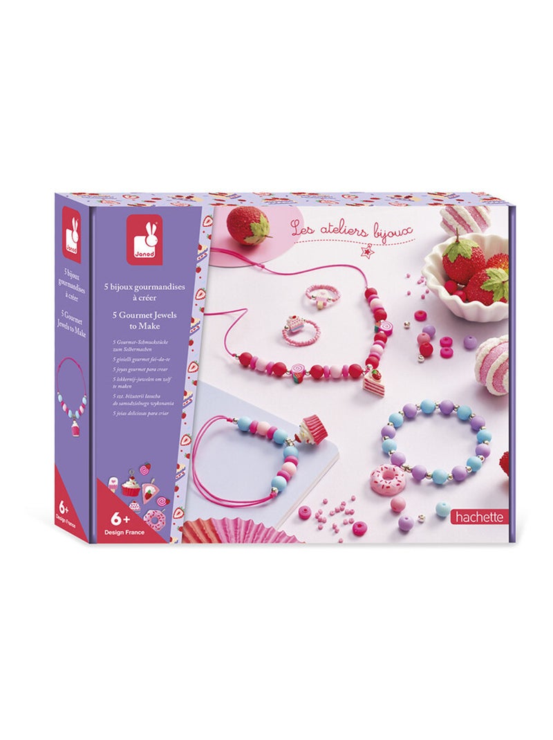 5 bijoux gourmandises à créer Rouge - Kiabi