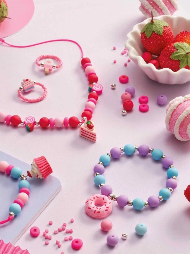 5 bijoux gourmandises à créer Rouge - Kiabi