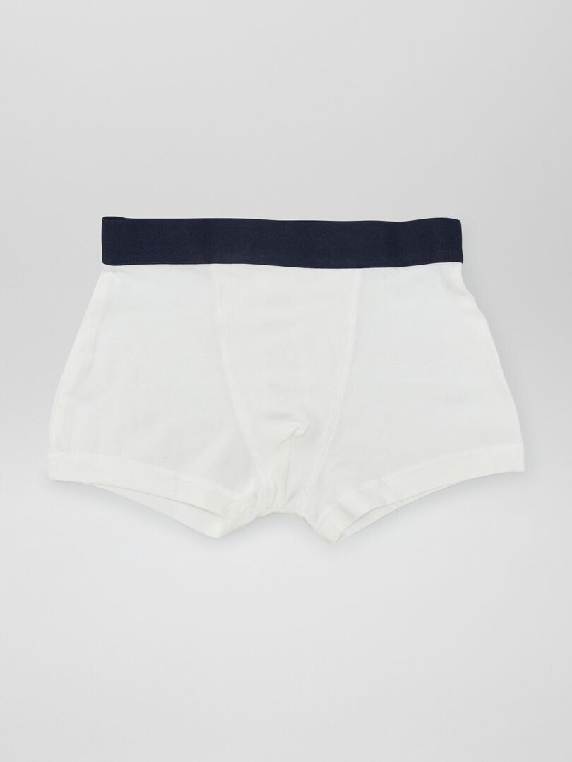 Lot De 5 Boxers Unis Garçon Coton Extensible Marks & Spencer - Du 5 Au 16 Ans