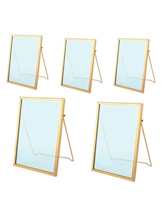 5 cadres en verre rectangulaires vintage 13 x 18,5 - Graine Créative