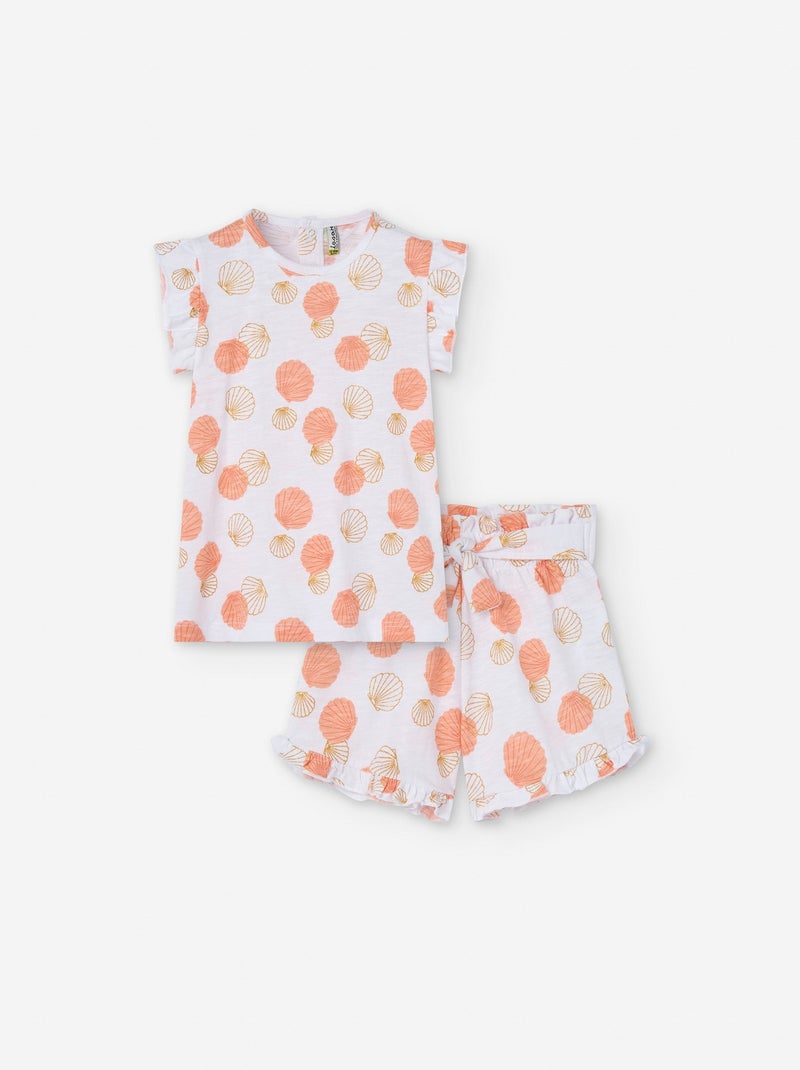 5 Collants Transparent Corail/Turquoise/Crème - Kiabi