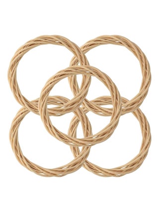 5 couronnes décoratives en osier 25 cm - Artemio