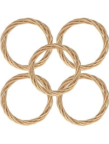 5 couronnes décoratives en osier 30 cm - Artemio