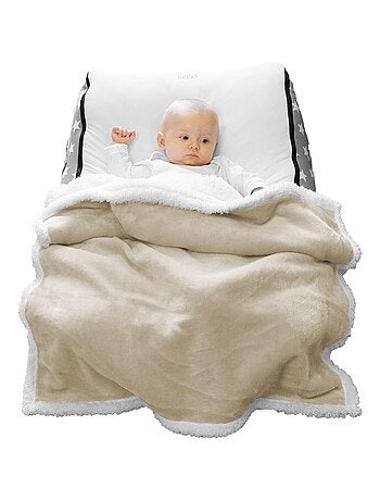 5 couvertures, plaids polaires pour bébé en flanelle et effet moutonné ultra doux - Monsieur Bébé