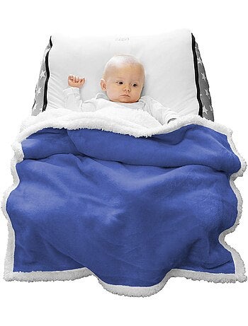 5 couvertures, plaids polaires pour bébé en flanelle et effet moutonné ultra doux - Monsieur Bébé