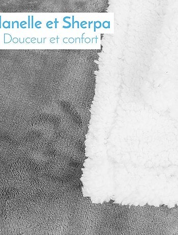 5 couvertures, plaids polaires pour bébé en flanelle et effet moutonné ultra doux - Monsieur Bébé