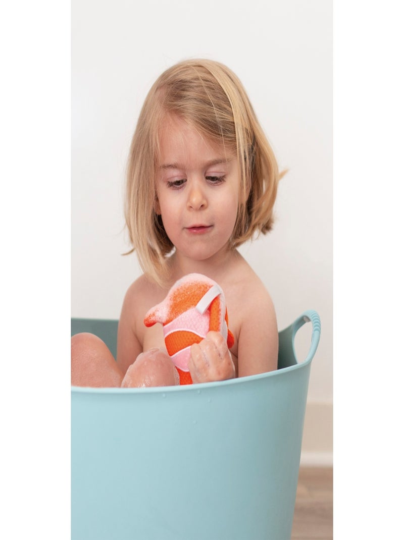 5 éponges de bain Barboteurs marins Bleu - Kiabi