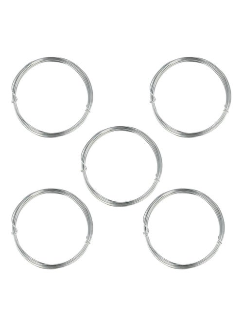 5 fils en aluminium à tricotin - 1,5 mm x 5 m - Artemio - Kiabi