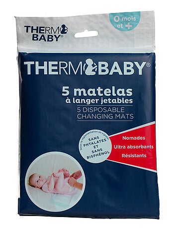 5 matelas à langer jetables Thermobaby