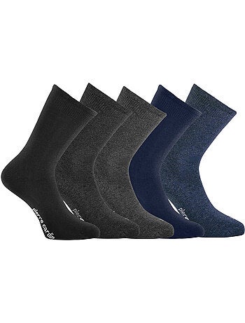 5 paires de chaussettes de ville homme chinées angelo pierre cardin