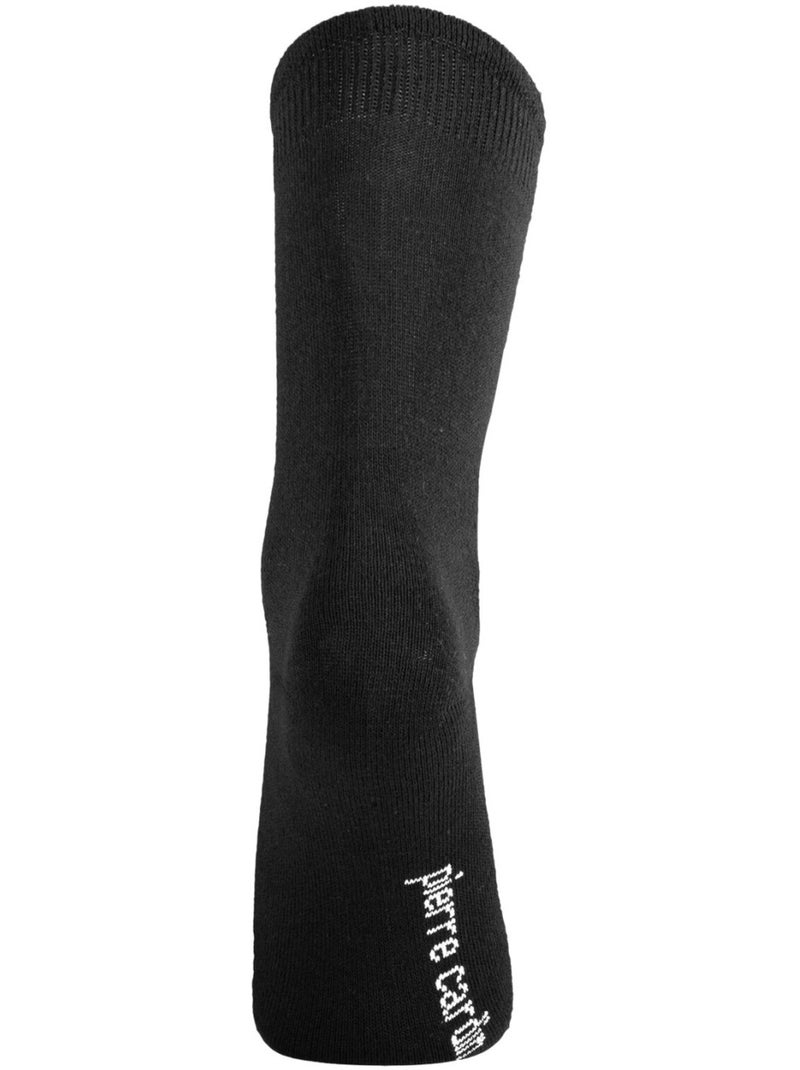 5 paires de chaussettes de ville homme uni angelo pierre cardin Noir - Kiabi