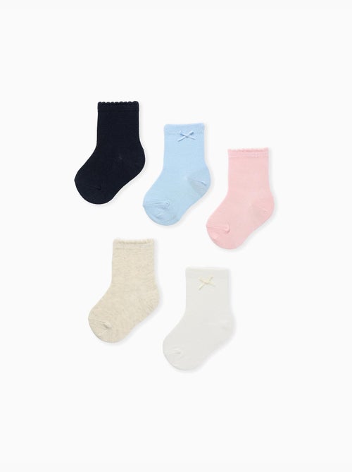 5 paires de chaussettes unies - Kiabi
