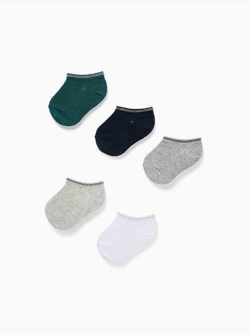5 paires de socquettes à rayures - Kiabi 5 paires de socquettes à rayures - Kiabi