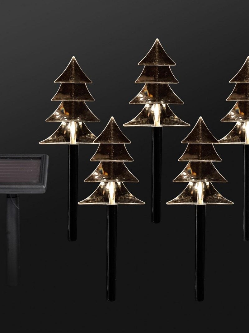 5 sapins solaire 5 led Jaune - Kiabi