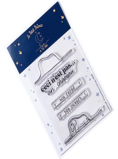 5 Tampons transparents Le Petit Prince - Boa - Love in the moon - Kiabi