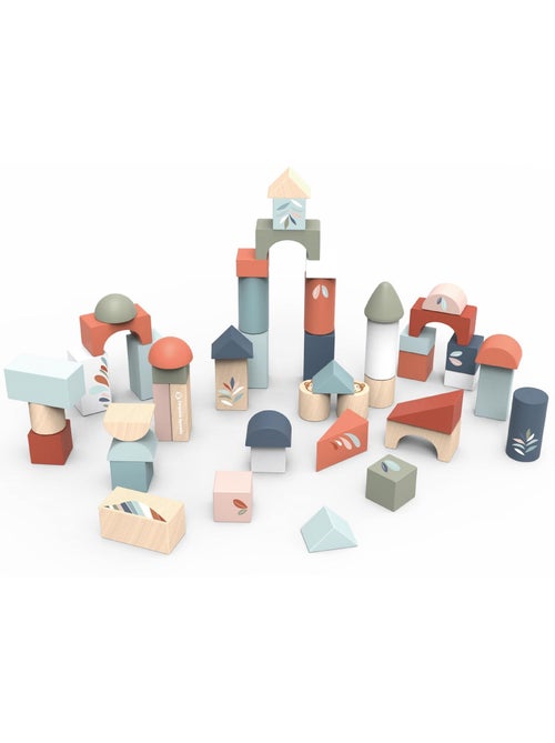 50 blocs de construction en bois - Kiabi