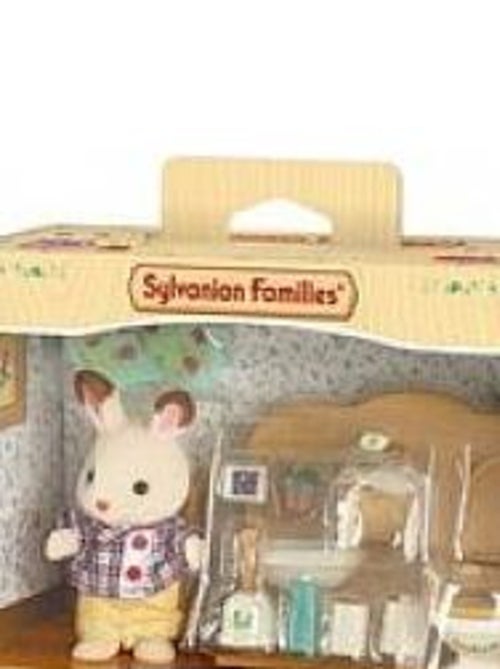 5015 'sylvanian Families' Frere Lapin Chocolat Toilettes - Kiabi
