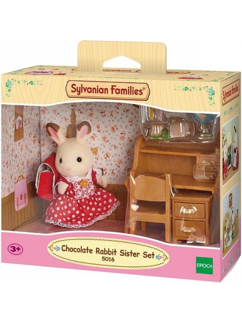 5016 'sylvanian Families' Fille Lapin Chocolat Et Son Bureau N/A - Kiabi