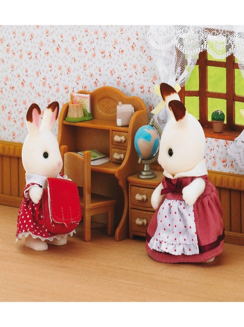 5016 'sylvanian Families' Fille Lapin Chocolat Et Son Bureau - Kiabi