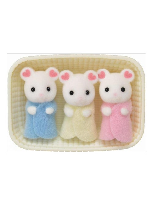 5337 'sylvanian Families' Triple Souris Marshmallow - Kiabi