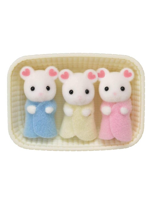 5337 'sylvanian Families' Triple Souris Marshmallow - Kiabi