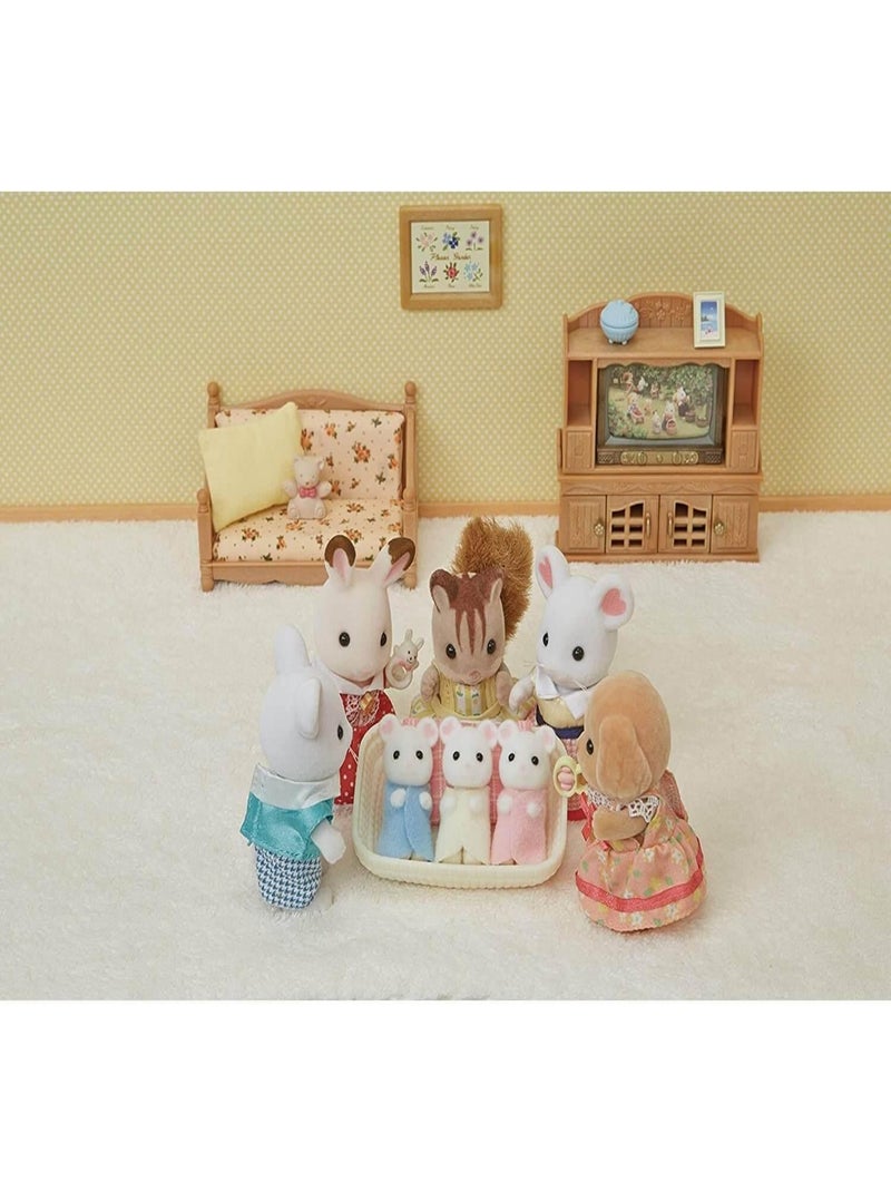 5337 'sylvanian Families' Triple Souris Marshmallow N/A - Kiabi