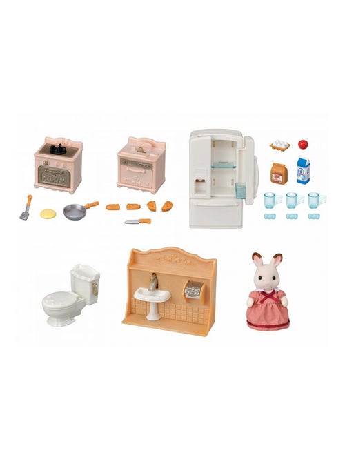 5449 Sylvanian Le set d'ameublement cosy cottage et maman - Kiabi