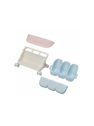 5533 Sylvanian Families La Poussette Triple