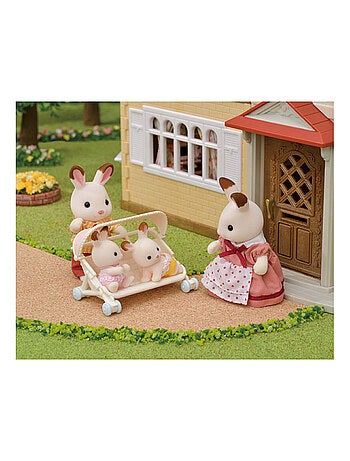 5533 sylvanian families la poussette triple