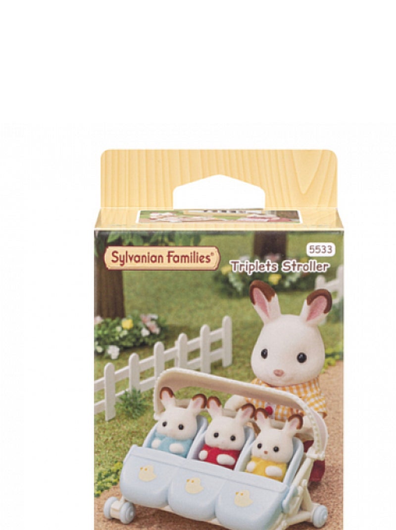 5533 Sylvanian Families La poussette triple Orange - Kiabi