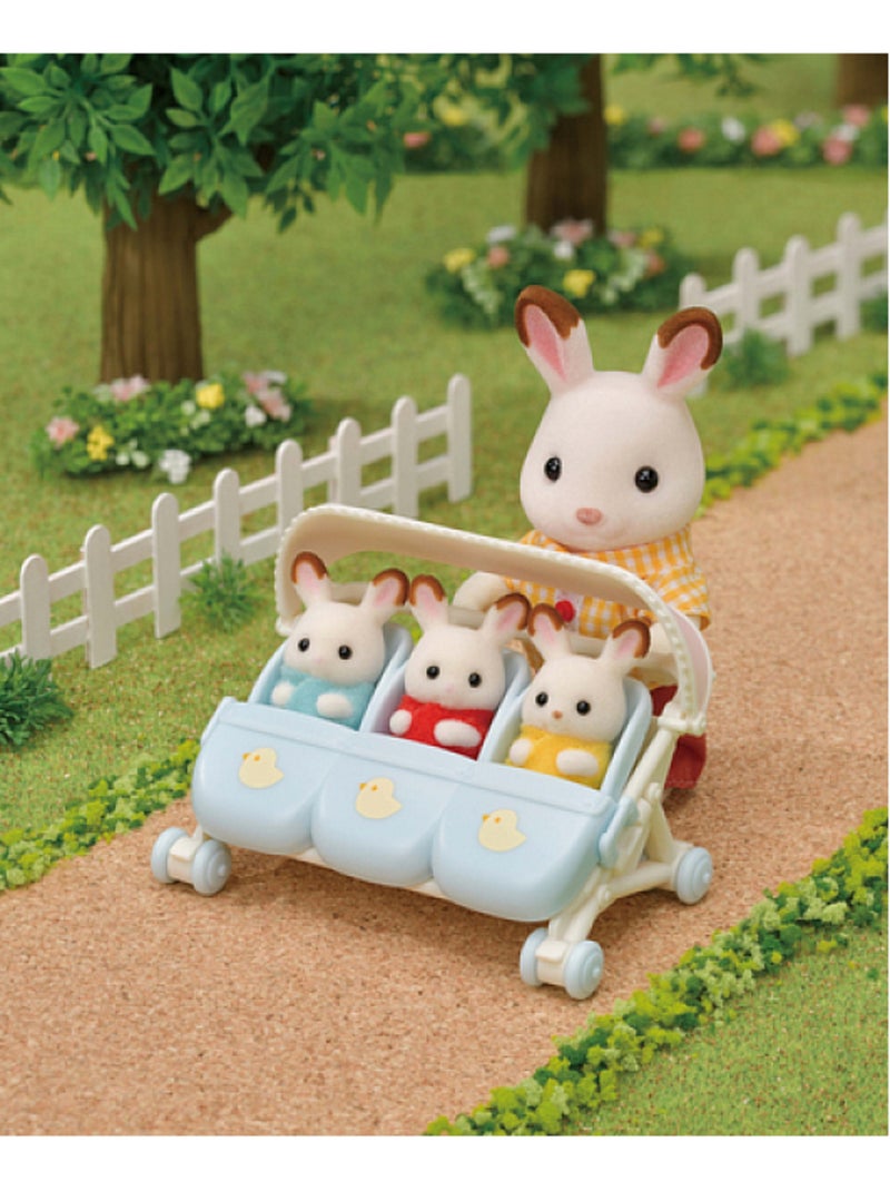 5533 Sylvanian Families La poussette triple Orange - Kiabi