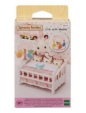 5534 'sylvanian Families' Le Lit De Bebe Et Mobile
