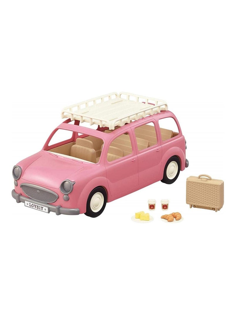 5535 Sylvanian Families Le Monospace Rose Et Set De Pique-nique N/A - Kiabi