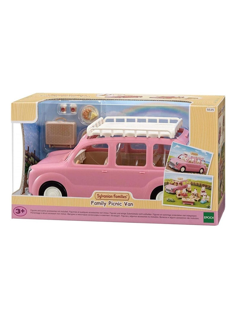 5535 Sylvanian Families Le Monospace Rose Et Set De Pique-nique N/A - Kiabi