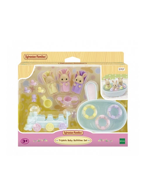 5707 Les triples lapin creme et accessoires de bain - Kiabi