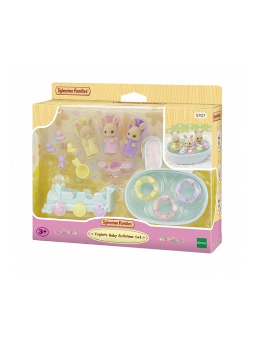 5707 Les triples lapin creme et accessoires de bain - Kiabi