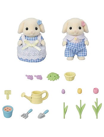 5736 'Sylvanian Families' Le frere et la soeur Lapin Belier