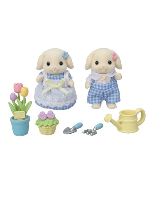 5736 'Sylvanian Families' Le frere et la soeur Lapin Belier - Kiabi