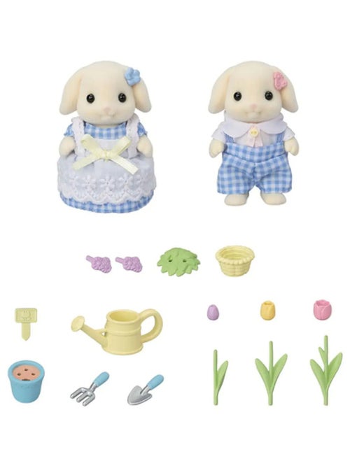 5736 'Sylvanian Families' Le frere et la soeur Lapin Belier - Kiabi