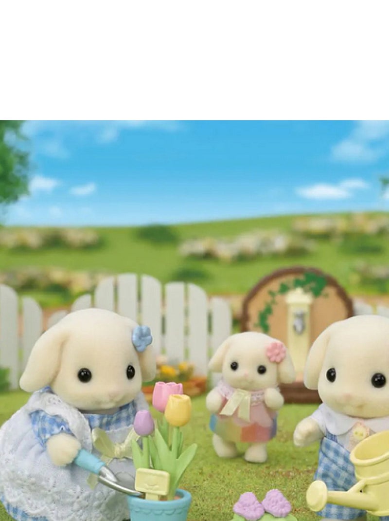 5736 'Sylvanian Families' Le frere et la soeur Lapin Belier Jaune - Kiabi