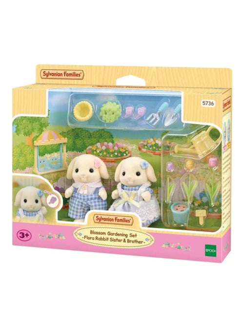 5736 'Sylvanian Families' Le frere et la soeur Lapin Belier - Kiabi