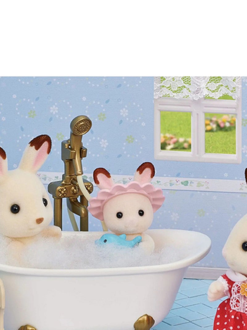 5739 'Sylvanian Families' Le set baignoire et douche Bleu - Kiabi