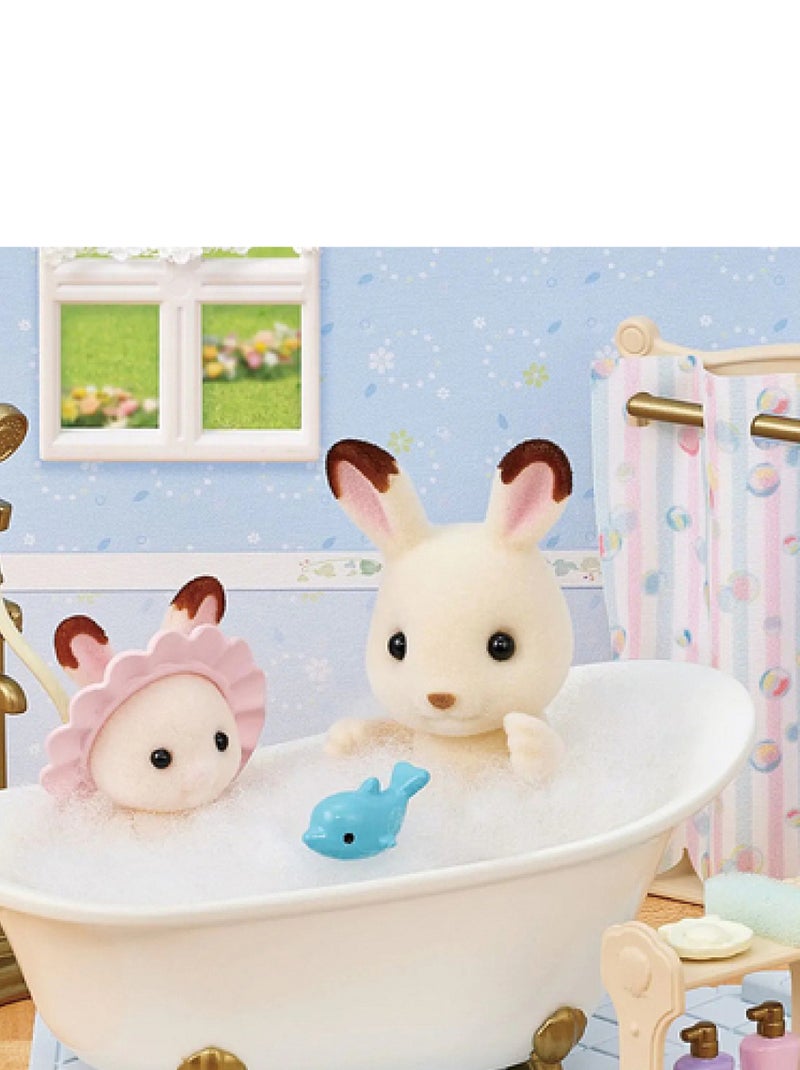 5739 'Sylvanian Families' Le set baignoire et douche Bleu - Kiabi