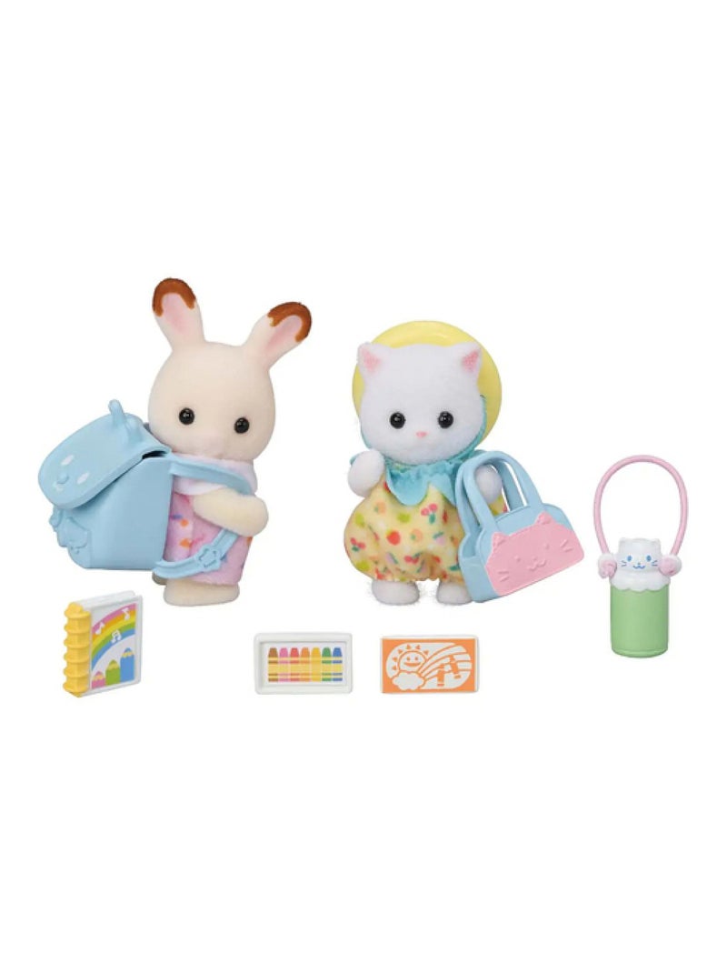 5747 'Sylvanian Families' Le duo des bebes en promenade Jaune - Kiabi