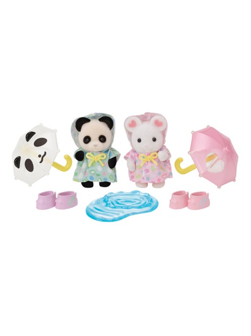 5748 'Sylvanian Families' - Le duo de bebes en habits de pluie - Kiabi