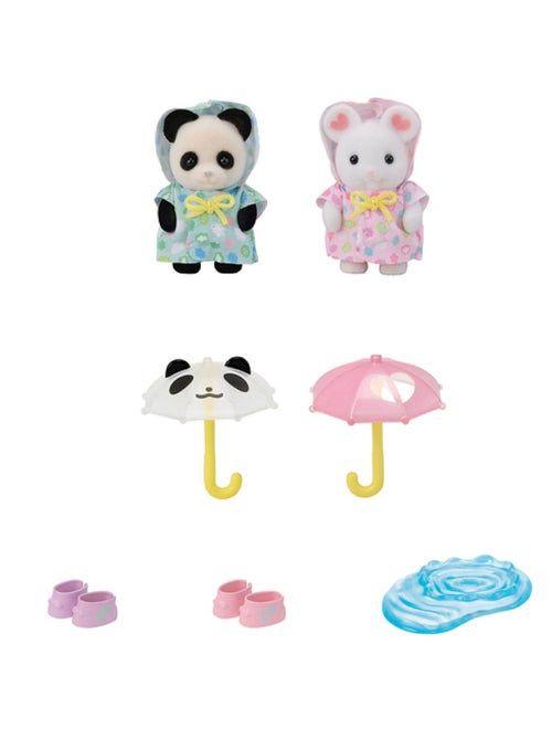 5748 'Sylvanian Families' - Le duo de bebes en habits de pluie - Kiabi
